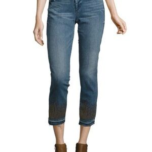 True Religion Women’s Cora Embellished Cropped Jeans In Size 23